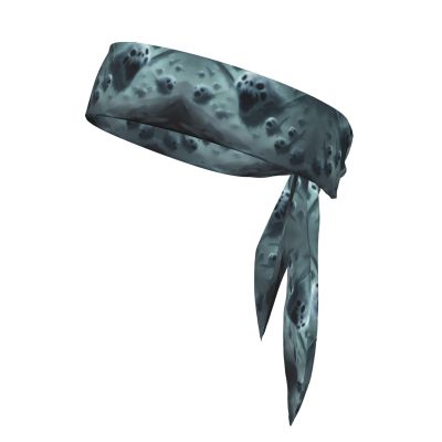 YYHWHJDE Sports Head Tie Made of Cotton Straps for Men & Women Moisture Wicking Athletic for Running, Gym, Working Out Ghost Swarm Pattern, Black