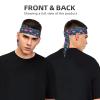 Sports Head Tie Made of Cotton Straps for Men & Women Moisture Wicking Athletic for Running, Gym, Working Out Pink Flamingo Printing view 2