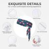 Sports Head Tie Made of Cotton Straps for Men & Women Moisture Wicking Athletic for Running, Gym, Working Out Pink Flamingo Printing view 3