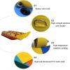 Hlixzoy Inflatable Water Flying Fish Water Banana Boat, Large Water Surfing PVC Kayak Suitable for Adults and Children, Toy Facilities,3 People view 3