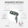 YYHWHJDE Sports Head Tie Made of Cotton Straps for Men & Women Moisture Wicking Athletic for Running, Gym, Working Out Cute White Rabbit Printing, Black view 3