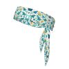 YYHWHJDE Sports Head Tie Made of Cotton Straps for Men & Women Moisture Wicking Athletic for Running, Gym, Working Out Dinosaur Printing, Black view 1