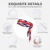 YYHWHJDE Sports Head Tie Made of Cotton Straps for Men & Women Moisture Wicking Athletic for Running, Gym, Working Out UK Flag Picture, Black view 3
