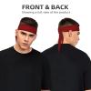 YYHWHJDE Sports Head Tie Made of Cotton Straps for Men & Women Moisture Wicking Athletic for Running, Gym, Working Out red Leopard Pattern Printing, Black view 2