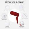YYHWHJDE Sports Head Tie Made of Cotton Straps for Men & Women Moisture Wicking Athletic for Running, Gym, Working Out red Leopard Pattern Printing, Black view 3