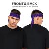 Sports Head Tie Made of Cotton Straps for Men & Women Moisture Wicking Athletic for Running, Gym, Working Out Purple Butterfly Printing view 2