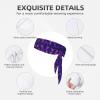 Sports Head Tie Made of Cotton Straps for Men & Women Moisture Wicking Athletic for Running, Gym, Working Out Purple Butterfly Printing view 3