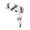 YYHWHJDE Sports Head Tie Made of Cotton Straps for Men & Women Moisture Wicking Athletic for Running, Gym, Working Out Black and White Giraffe Pattern view 1
