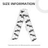 YYHWHJDE Sports Head Tie Made of Cotton Straps for Men & Women Moisture Wicking Athletic for Running, Gym, Working Out Black and White Giraffe Pattern view 4