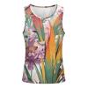 ZHANGXM Yucca Flower Color Graffiti Men's Sleeveless Workout Swim Shirt Quick Dry Athletic Running Gym Muscle Beach Tank Top M view 3