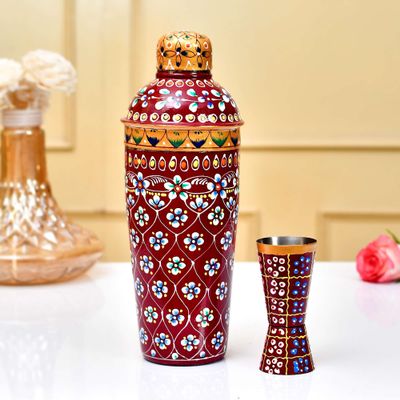 ART KA MART HubAluminum Water Bottle with Glass Insert 27x7 oz Leakproof Reusable Flask