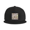 POOEDSO Hello Fall Snapback Hats for Men Baseball Cap Trucker Hat Flat Brim Hats Black view 2