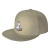 Fat Cartoon Cat Snapback Hats for Men Baseball Cap Trucker Hat Flat Brim Hats Natural view 1