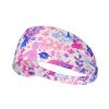 YYHWHJDE Elastic Unisex Sports Headband Moisture Wicking Athletic for Running, Working Out,Outdoor Sports Mermaid Pink Purple Printing, Black view 1