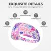 YYHWHJDE Elastic Unisex Sports Headband Moisture Wicking Athletic for Running, Working Out,Outdoor Sports Mermaid Pink Purple Printing, Black view 3