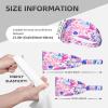 YYHWHJDE Elastic Unisex Sports Headband Moisture Wicking Athletic for Running, Working Out,Outdoor Sports Mermaid Pink Purple Printing, Black view 4