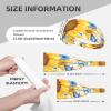 YYHWHJDE Elastic Unisex Sports Headband Moisture Wicking Athletic for Running, Working Out,Outdoor Sports Yellow Sunflowers with Blue Butterflies Printing, Black view 4