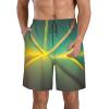Abstract Geometric Fashionable and Comfortable Men's Shorts-Summer Casual Beach Shorts,Quick-Drying Shorts view 1