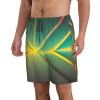 Abstract Geometric Fashionable and Comfortable Men's Shorts-Summer Casual Beach Shorts,Quick-Drying Shorts view 2