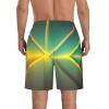 Abstract Geometric Fashionable and Comfortable Men's Shorts-Summer Casual Beach Shorts,Quick-Drying Shorts view 3