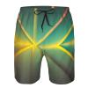 Abstract Geometric Fashionable and Comfortable Men's Shorts-Summer Casual Beach Shorts,Quick-Drying Shorts view 4