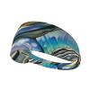 YYHWHJDE Elastic Unisex Sports Headband Moisture Wicking Athletic for Running, Working Out,Outdoor Sports Abalone Nacre Picture, Black view 1