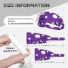 Elastic Unisex Sports Headband Moisture Wicking Athletic for Running, Working Out,Outdoor Sports Purple Poodle Polka dot Printing view 4