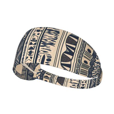 YYHWHJDE Elastic Unisex Sports Headband Moisture Wicking Athletic for Running, Working Out,Outdoor Sports African Peoples Illustration Prints, Black