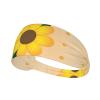 YYHWHJDE Elastic Unisex Sports Headband Moisture Wicking Athletic for Running, Working Out,Outdoor Sports Golden Sunflower Picture, Black view 1