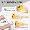 YYHWHJDE Elastic Unisex Sports Headband Moisture Wicking Athletic for Running, Working Out,Outdoor Sports Golden Sunflower Picture, Black view 4