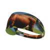 YYHWHJDE Elastic Unisex Sports Headband Moisture Wicking Athletic for Running, Working Out,Outdoor Sports Real Swiss Cow Brown Prints, Black view 1