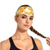 YYHWHJDE Elastic unisex sports headband Moisture Wicking Athletic for Running, Working Out,Outdoor sports a brood of chickens Printing, Black view 2