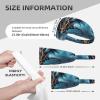 YYHWHJDE Elastic Unisex Sports Headband Moisture Wicking Athletic for Running, Working Out,Outdoor Sports Flying Dragon Printing, Black view 4