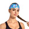 YYHWHJDE Elastic Unisex Sports Headband Moisture Wicking Athletic for Running, Working Out,Outdoor Sports Pool Party Cruise Ship Printing, Black view 2