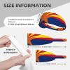 YYHWHJDE Elastic Unisex Sports Headband Moisture Wicking Athletic for Running, Working Out,Outdoor Sports Arizona Flag Prints, Black view 4
