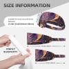 Elastic Unisex Sports Headband Moisture Wicking Athletic for Running, Working Out,Outdoor Sports Magic Lotus Floral Printing view 4