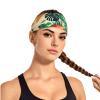 YYHWHJDE Elastic Unisex Sports Headband Moisture Wicking Athletic for Running, Working Out,Outdoor Sports Cartoon Turtle Back Bamboo Picture view 2