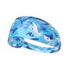 Elastic Unisex Sports Headband Moisture Wicking Athletic for Running, Working Out,Outdoor Sports Ocean Dolphin Looking at You Printing view 1