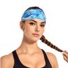 Elastic Unisex Sports Headband Moisture Wicking Athletic for Running, Working Out,Outdoor Sports Ocean Dolphin Looking at You Printing view 2