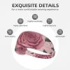 YYHWHJDE Elastic Unisex Sports Headband Moisture Wicking Athletic for Running, Working Out,Outdoor Sports Dusky Rose Prints, Black view 3