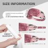 YYHWHJDE Elastic Unisex Sports Headband Moisture Wicking Athletic for Running, Working Out,Outdoor Sports Dusky Rose Prints, Black view 4