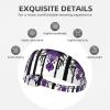 YYHWHJDE Elastic Unisex Sports Headband Moisture Wicking Athletic for Running, Working Out,Outdoor Sports Purple Gothic Ghost Prints, Black view 3