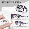 YYHWHJDE Elastic Unisex Sports Headband Moisture Wicking Athletic for Running, Working Out,Outdoor Sports Purple Gothic Ghost Prints, Black view 4