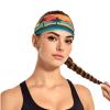 YYHWHJDE Elastic Unisex Sports Headband Moisture Wicking Athletic for Running, Working Out,Outdoor Sports Sunset Beach Printing, Black view 2