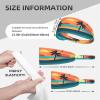 YYHWHJDE Elastic Unisex Sports Headband Moisture Wicking Athletic for Running, Working Out,Outdoor Sports Sunset Beach Printing, Black view 4