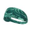 Elastic Unisex Sports Headband Moisture Wicking Athletic for Running, Working Out,Outdoor Sports Ocean Green Wave surf Printing view 1