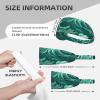 Elastic Unisex Sports Headband Moisture Wicking Athletic for Running, Working Out,Outdoor Sports Ocean Green Wave surf Printing view 4