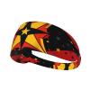 YYHWHJDE Elastic Unisex Sports Headband Moisture Wicking Athletic for Running, Working Out,Outdoor Sports Maryland Flag Picture, Black view 1