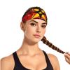 YYHWHJDE Elastic Unisex Sports Headband Moisture Wicking Athletic for Running, Working Out,Outdoor Sports Maryland Flag Picture, Black view 2