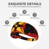 YYHWHJDE Elastic Unisex Sports Headband Moisture Wicking Athletic for Running, Working Out,Outdoor Sports Maryland Flag Picture, Black view 3
